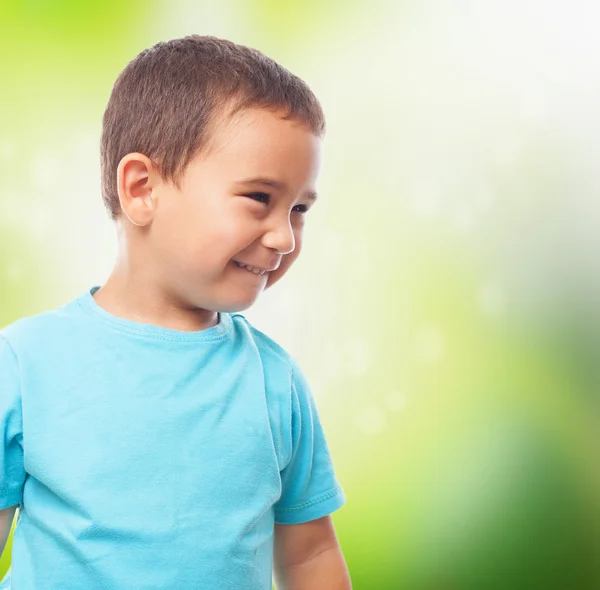 Kleiner Junge mit glücklicher Geste — Stockfoto