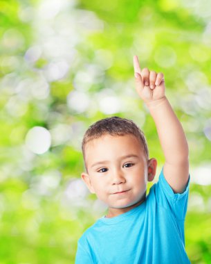 Şirin çocuk şüphe sahip