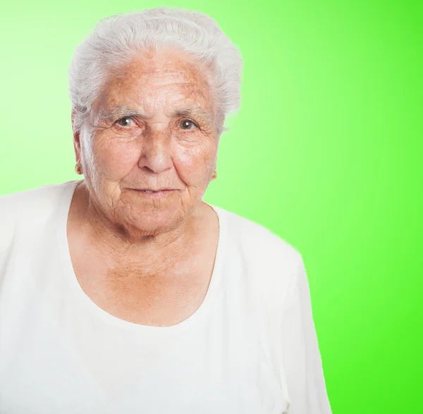 Adorable old woman face — Stock Photo, Image