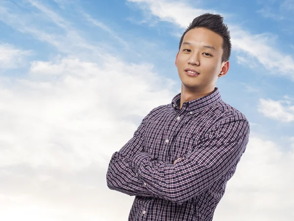 Handsome young asian man — Stock Photo, Image