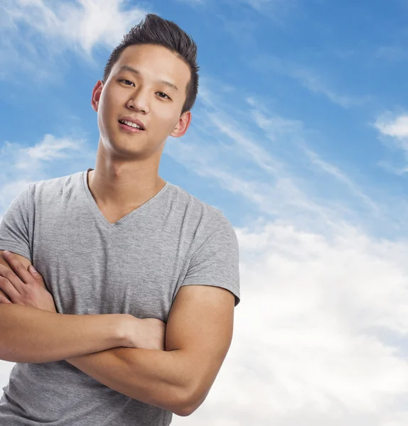 Handsome young asian man — Stock Photo, Image