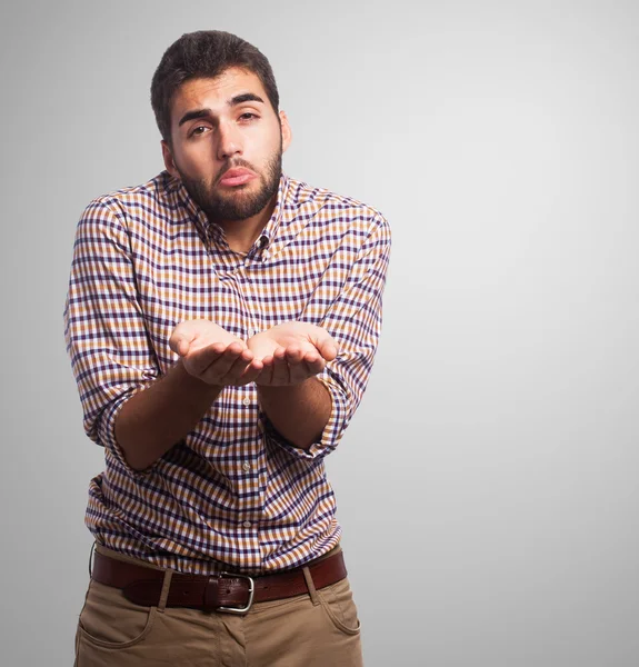 Joven pidiendo dinero —  Fotos de Stock