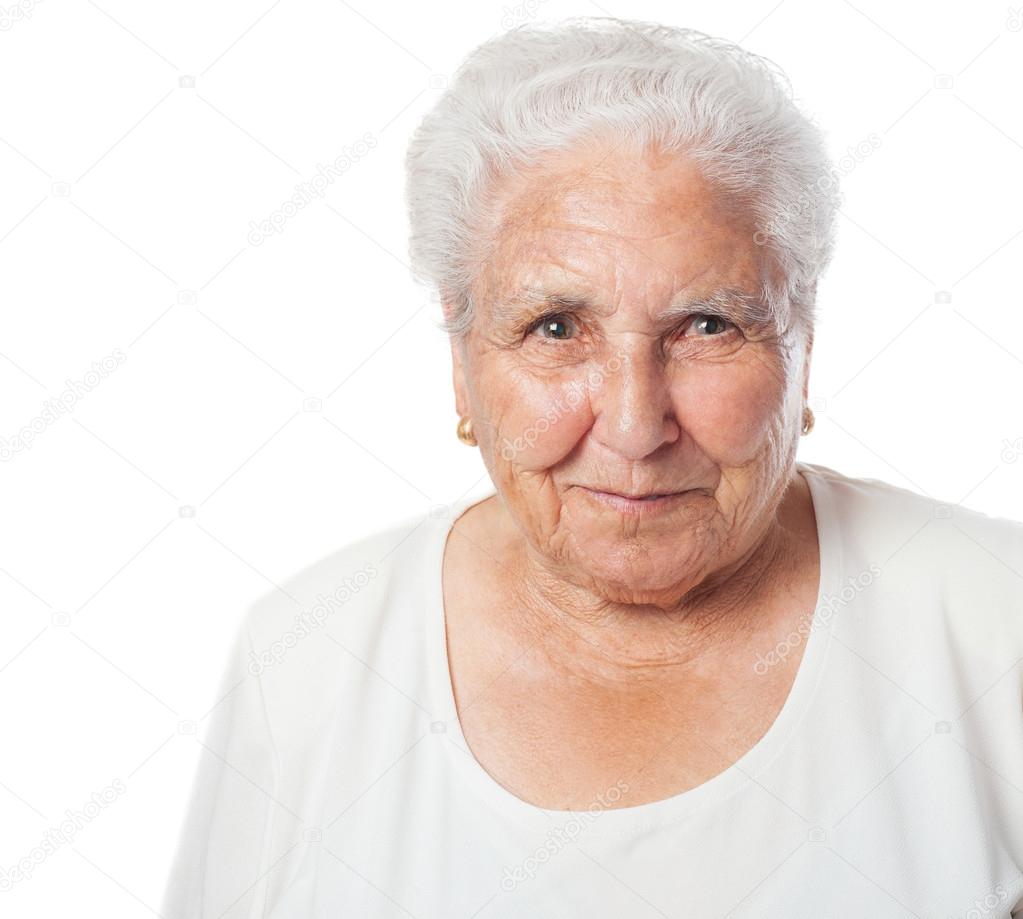 elderly woman face