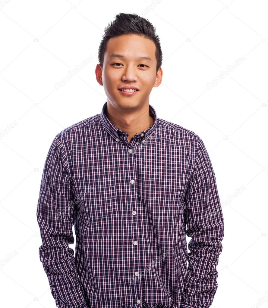 Handsome young asian man