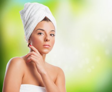 Banyo yapmak hazırlama kadın