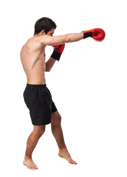 Unga boxare man — Stockfoto
