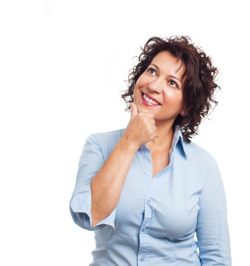 Dalgın jest kadınla