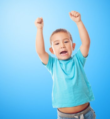 Jest hareketlendirme ile küçük çocuk