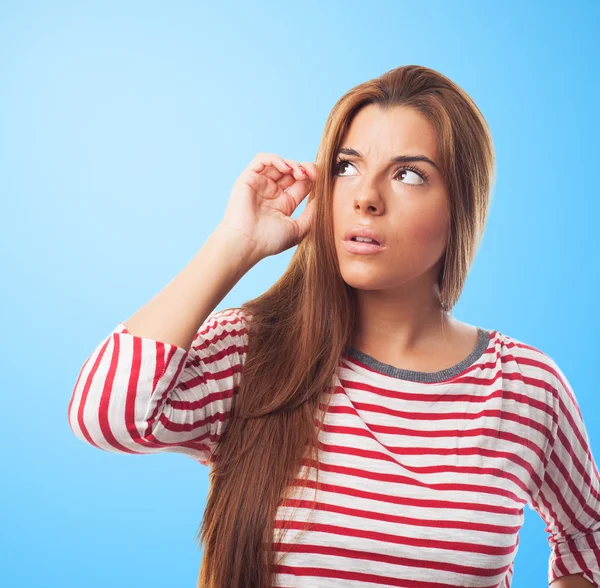 Student med en bra idé — Stockfoto