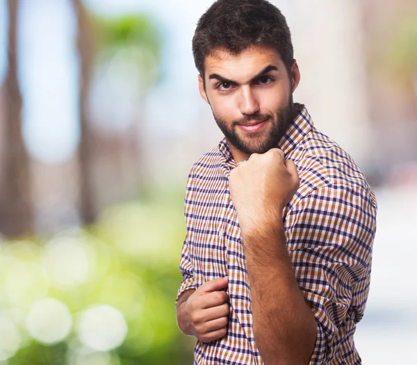 Retrato de um homem bonito — Fotografia de Stock