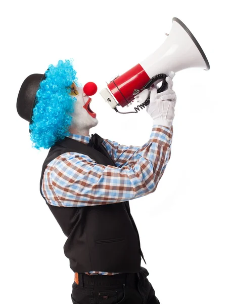 Portrait of a funny clown — Stock Photo, Image