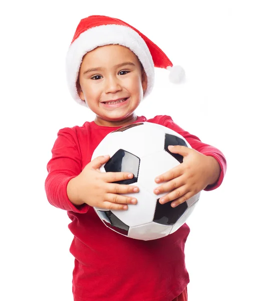 A little boy at christmas — Stock Photo, Image