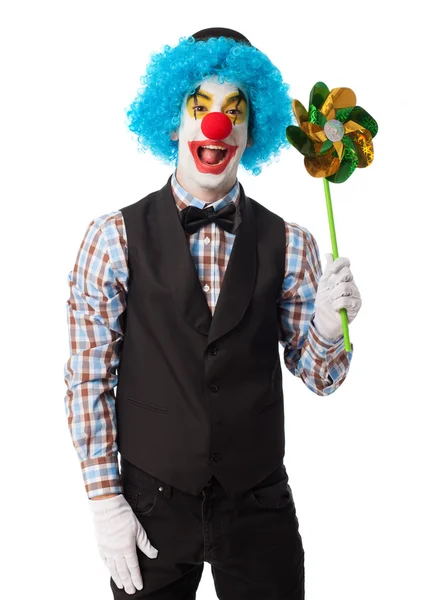 Portrait of a funny clown — Stock Photo, Image