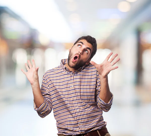 Surprised young man — Stock Photo, Image