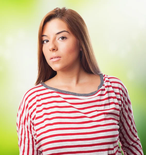Young woman looking at front — Stock Photo, Image