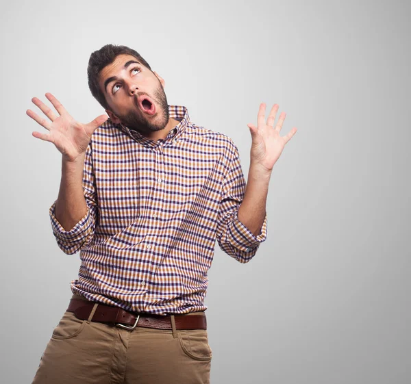 Surprised young man — Stock Photo, Image