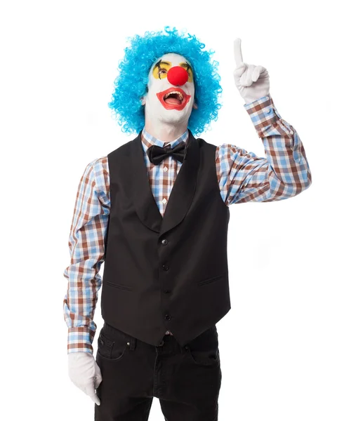 滑稽小丑的肖像 — 图库照片