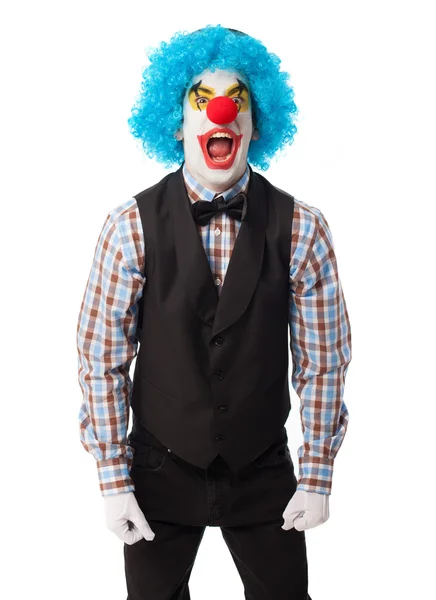 Portrait of a funny clown — Stock Photo, Image