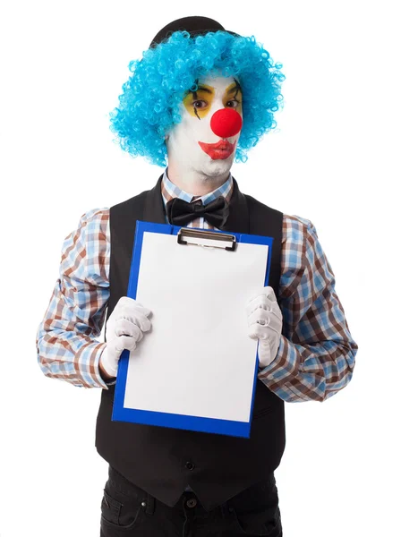 Portrait of a funny clown — Stock Photo, Image