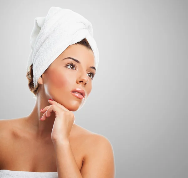 Woman receiving beauty treatment — Stock Photo, Image