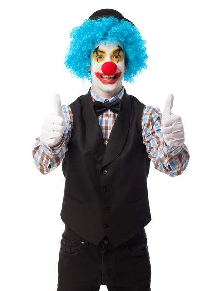 Portrait d'un drôle de clown — Photo