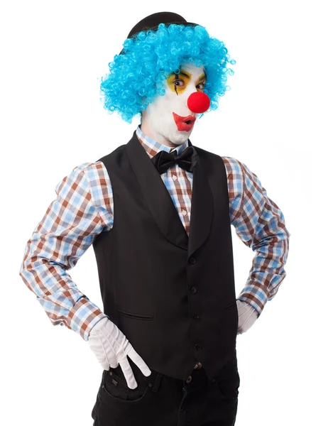 Porträt eines lustigen Clowns — Stockfoto