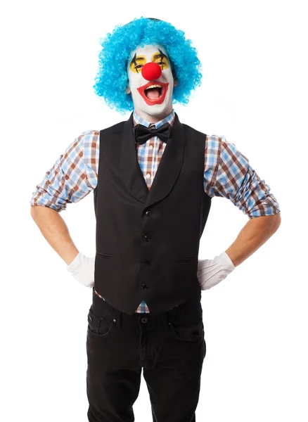 Porträt eines lustigen Clowns — Stockfoto