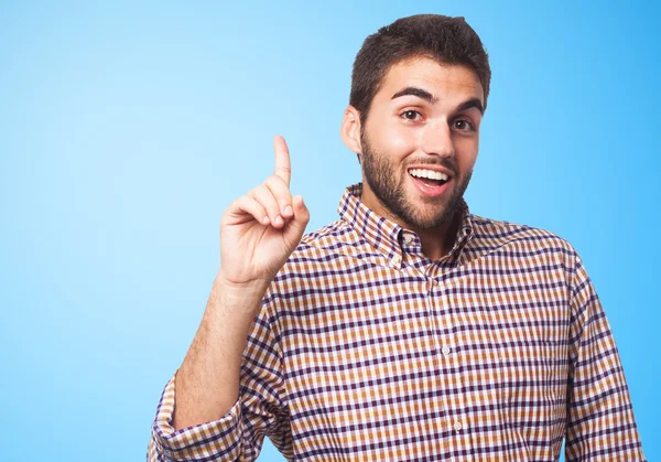 Parmak ile işaret adam