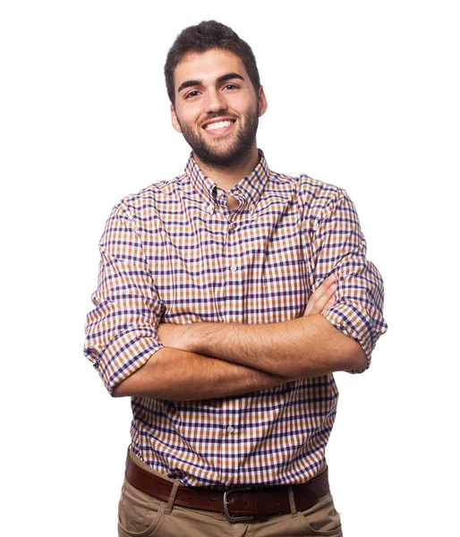 Man with crossed arms — Stock Photo, Image