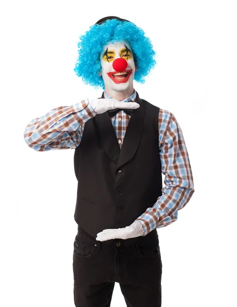 Portrait of a funny clown — Stock Photo, Image