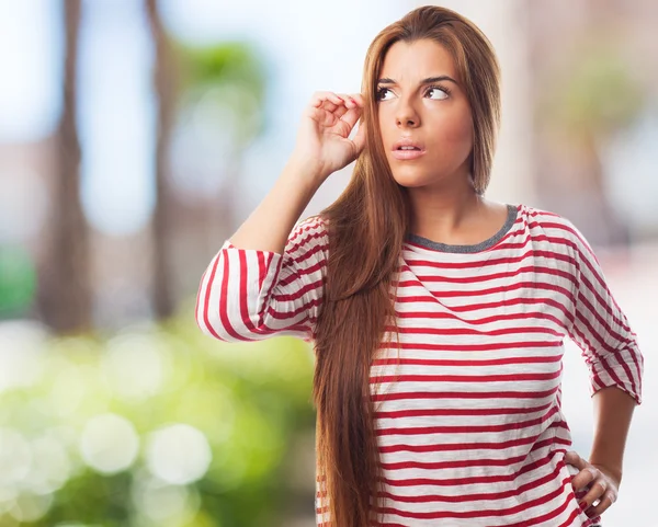 Student med en bra idé — Stockfoto