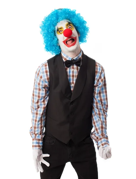 Porträt eines lustigen Clowns — Stockfoto