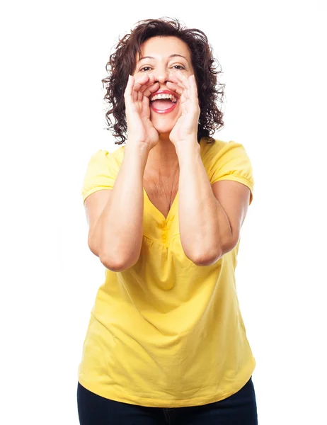 Retrato de una mujer madura — Foto de Stock