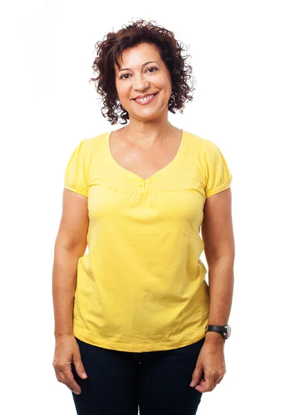 Mature woman confident smiling — Stock Photo, Image