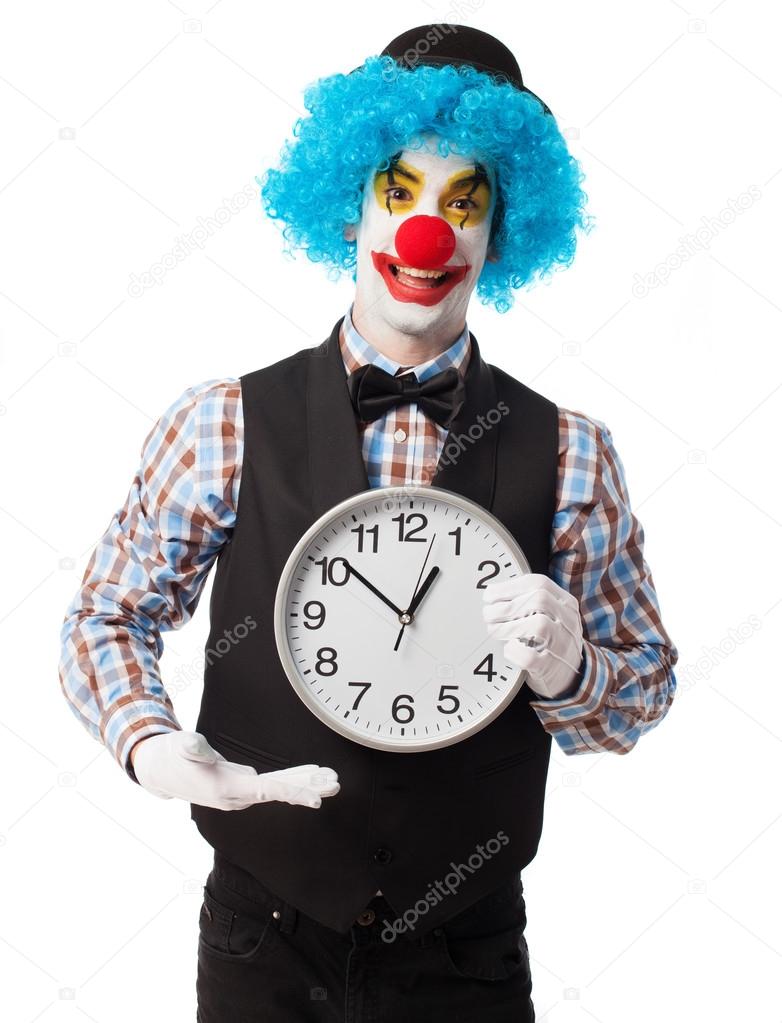 Portrait of a funny clown