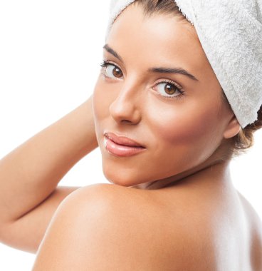 güzel bir kadın banyo