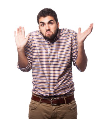 adam hakkında bir şey şüphe