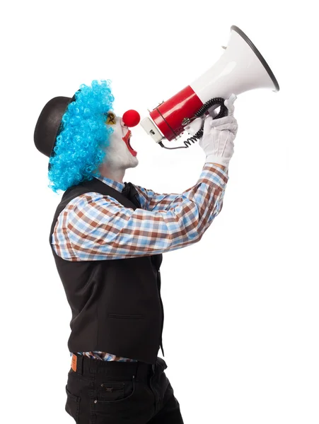 Portrait of a funny clown — Stock Photo, Image