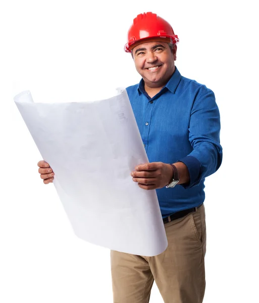 Architect thinking about his project — Stock Photo, Image