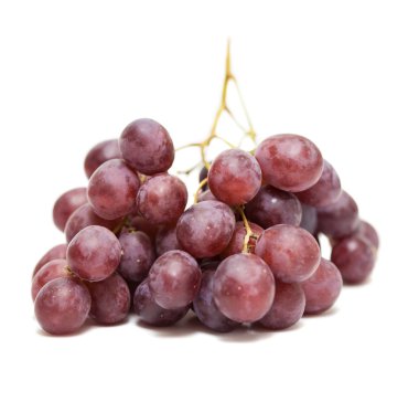 Black grapes isolated