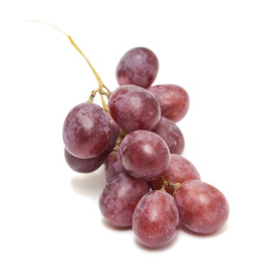 Black grapes isolated