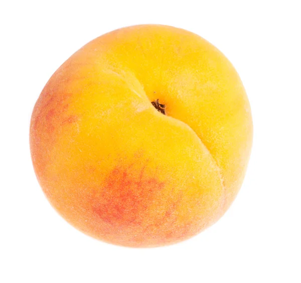 Pfirsich isoliert auf einem weißen — Stockfoto