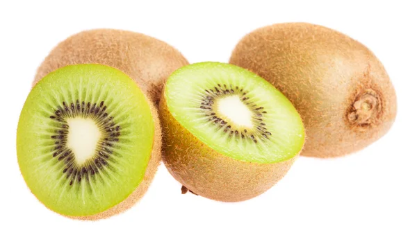 Halvorna av kiwi isolerade — Stockfoto