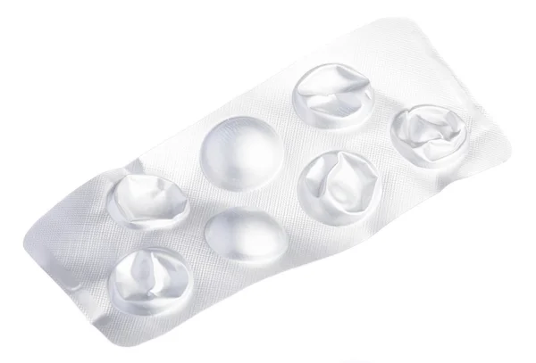 Embalagem vazia de pílulas — Fotografia de Stock