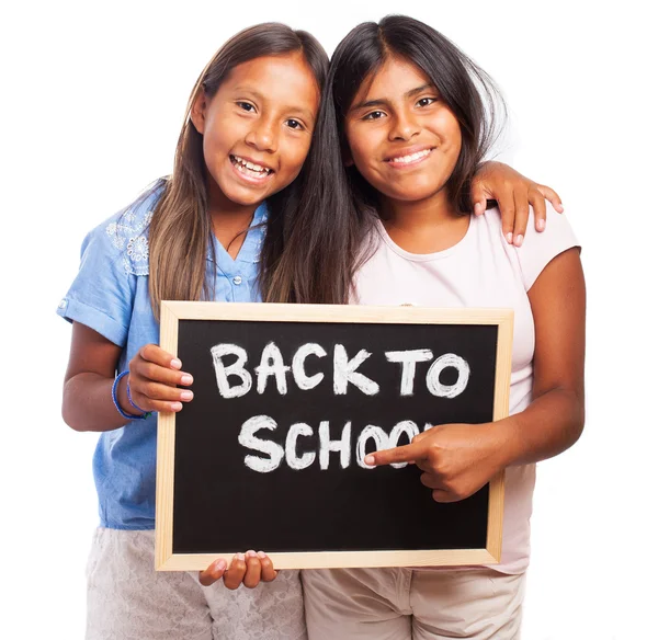 Happy student girls — Stock Photo, Image