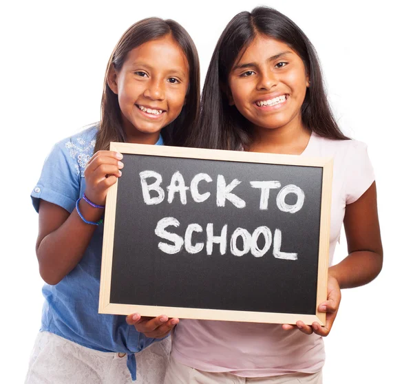 Feliz estudiante niñas — Foto de Stock