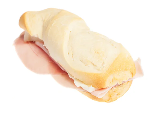 Sanwich izolat pe un alb — Fotografie, imagine de stoc