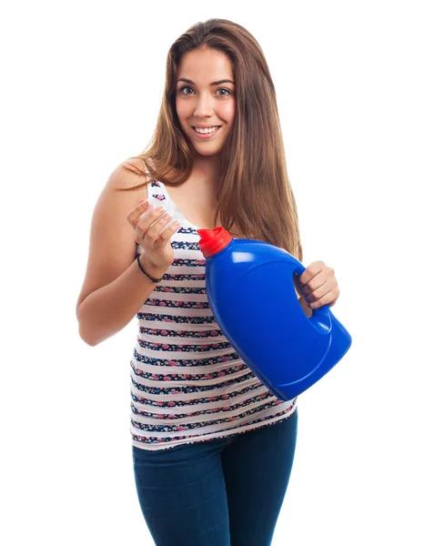 Retrato de uma jovem mulher — Fotografia de Stock