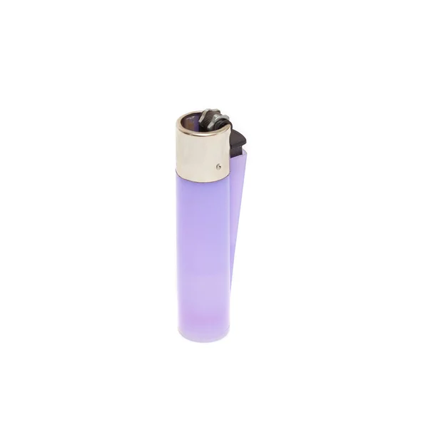 Briquet violet sur blanc — Photo