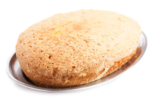 Sponge cake isolated — Stock Photo, Image